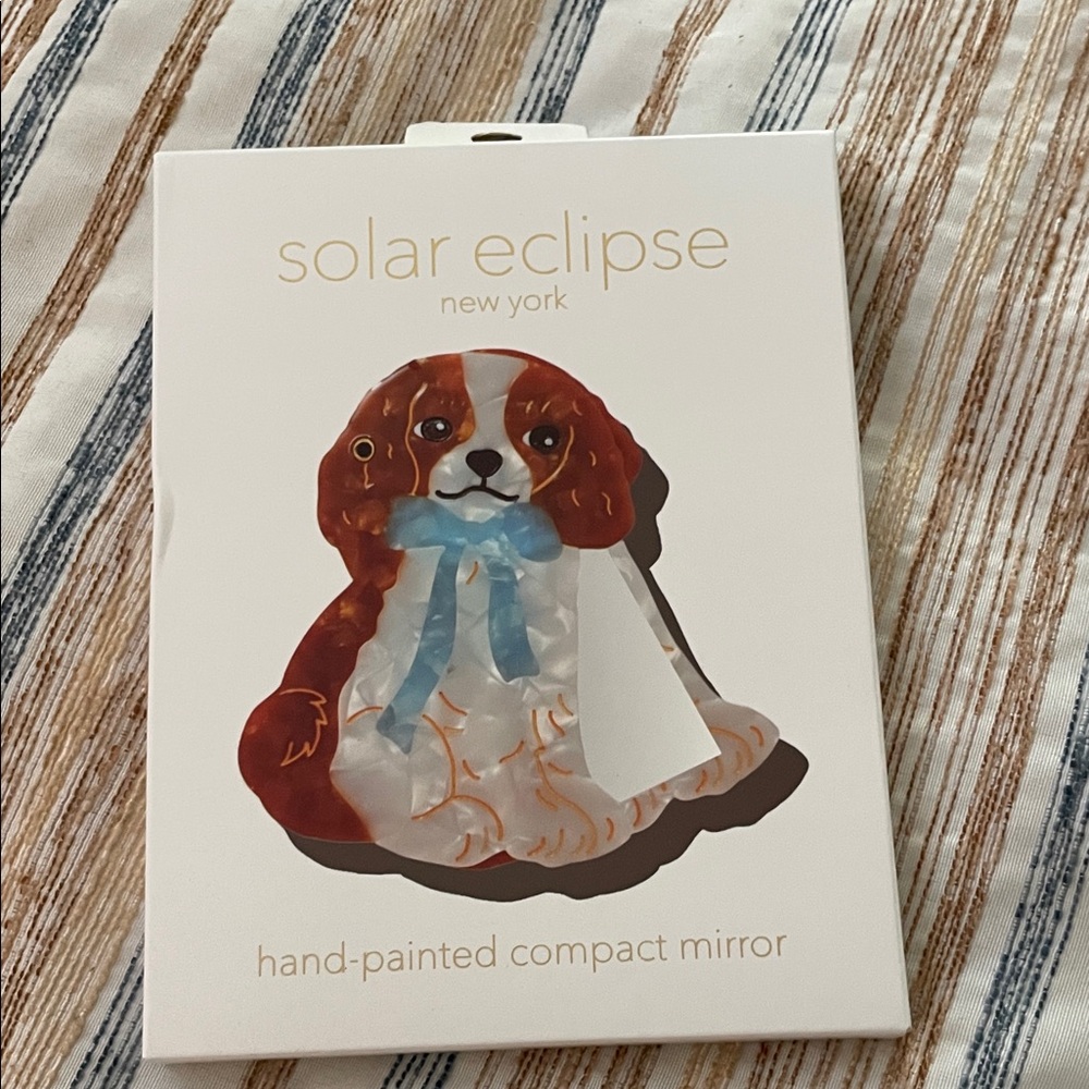Cavalier, King Charles spaniel pocket mirror